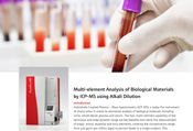 Multi-element Analysis of Biological Materials by ICP-MS using Alkali Dilution