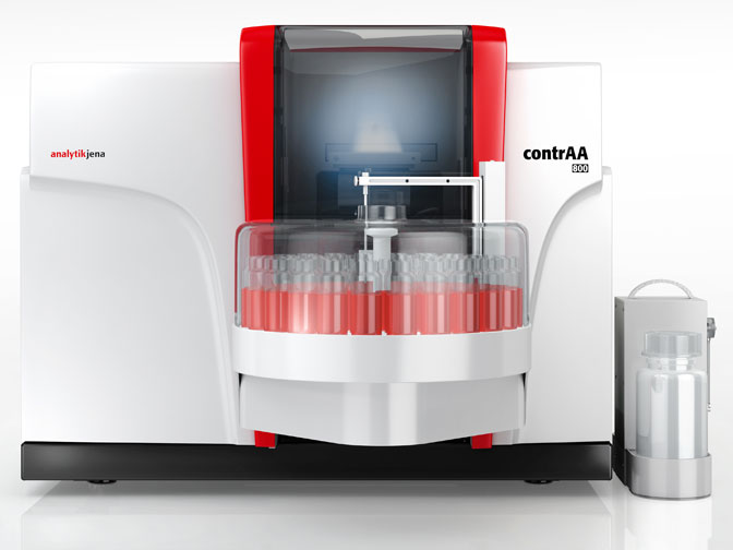 contrAA<sup>®</sup> 800 F mit Autosampler AS-FD für automatisierte Analysis mittels Flammen-Technologie